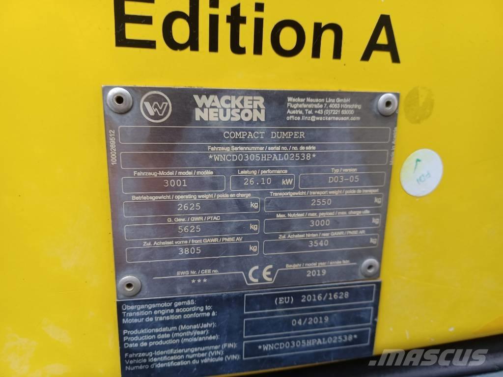 Wacker Neuson 3001 Mini tombereau
