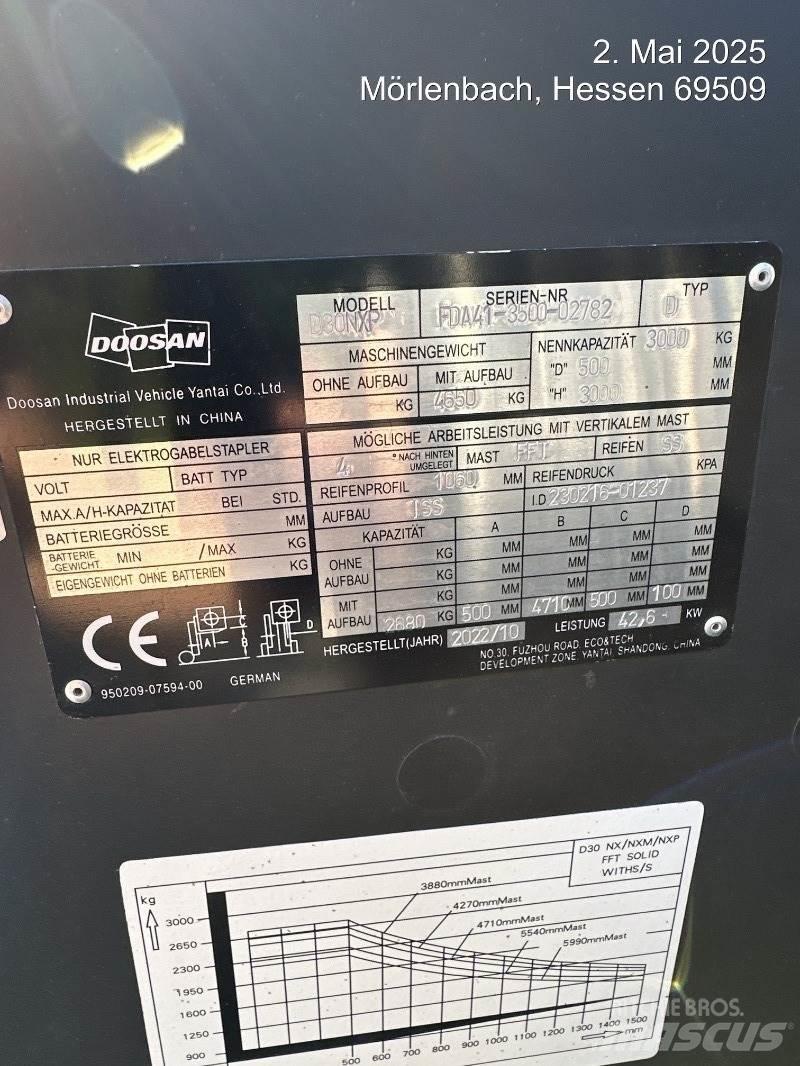 Doosan D30NXP Chariots diesel