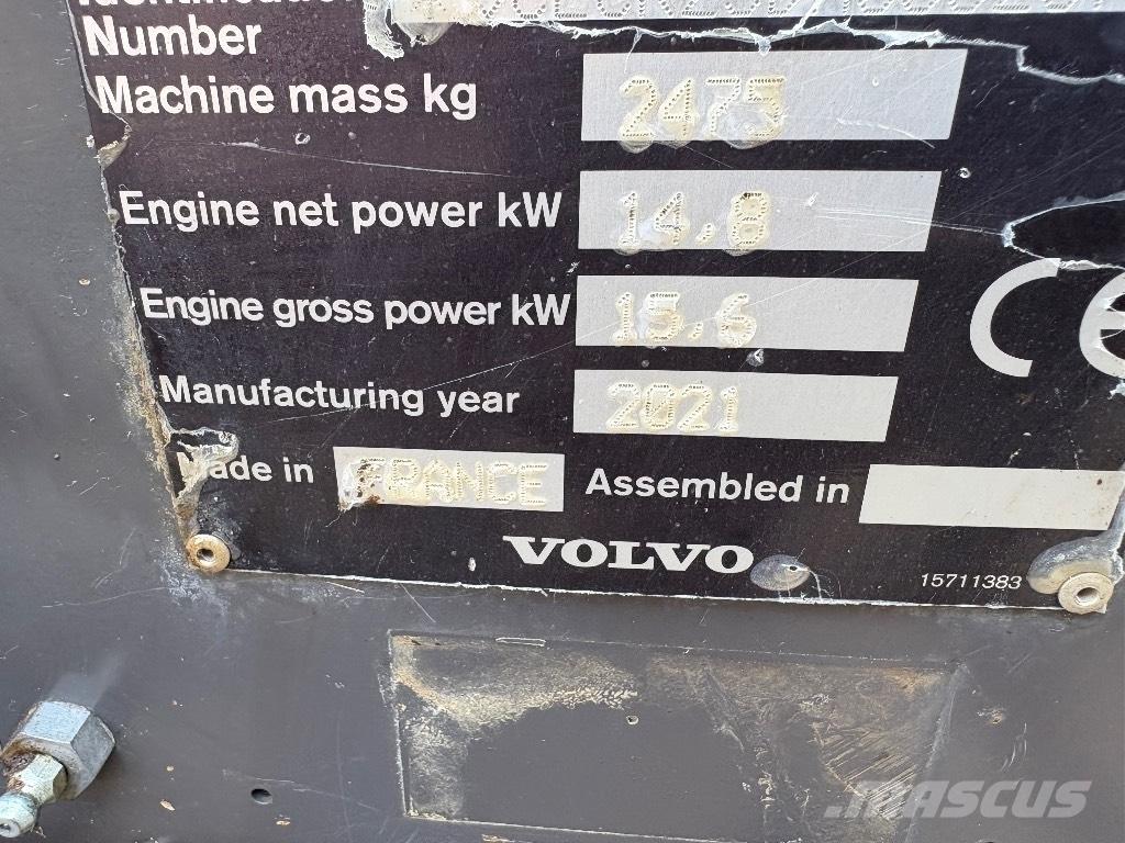 Volvo ECR 25 D Mini pelle < 7t