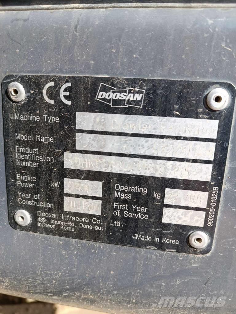 Doosan DX 225 LC-5 Pelle sur chenilles