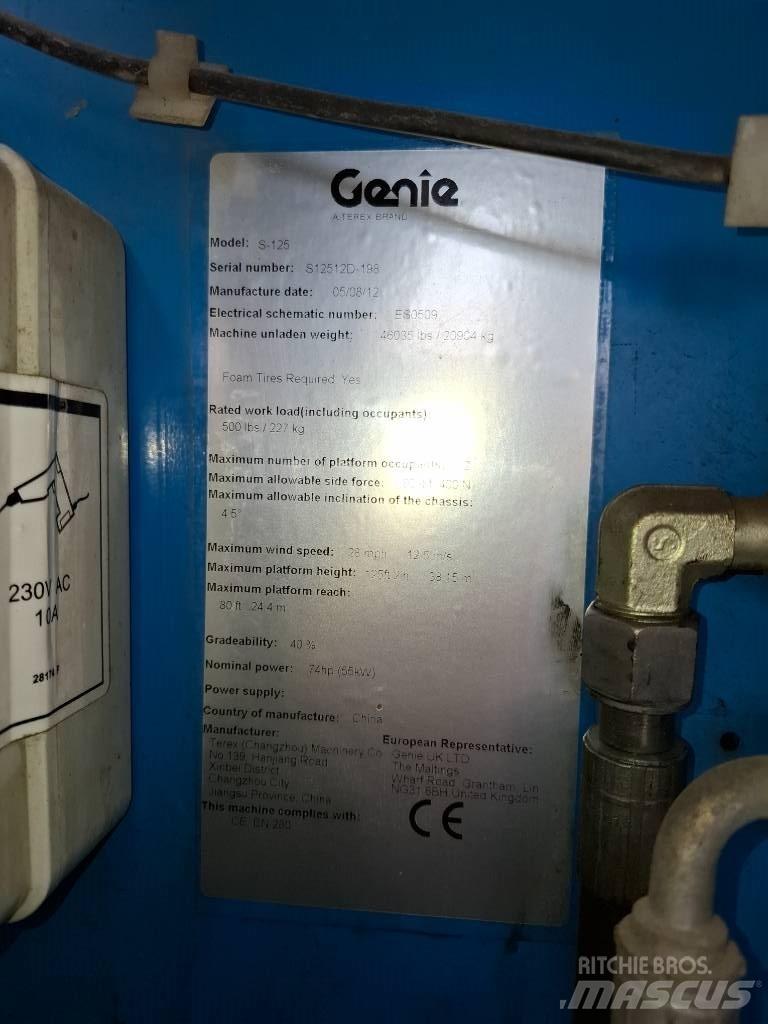 Genie S 125 Nacelles télescopiques