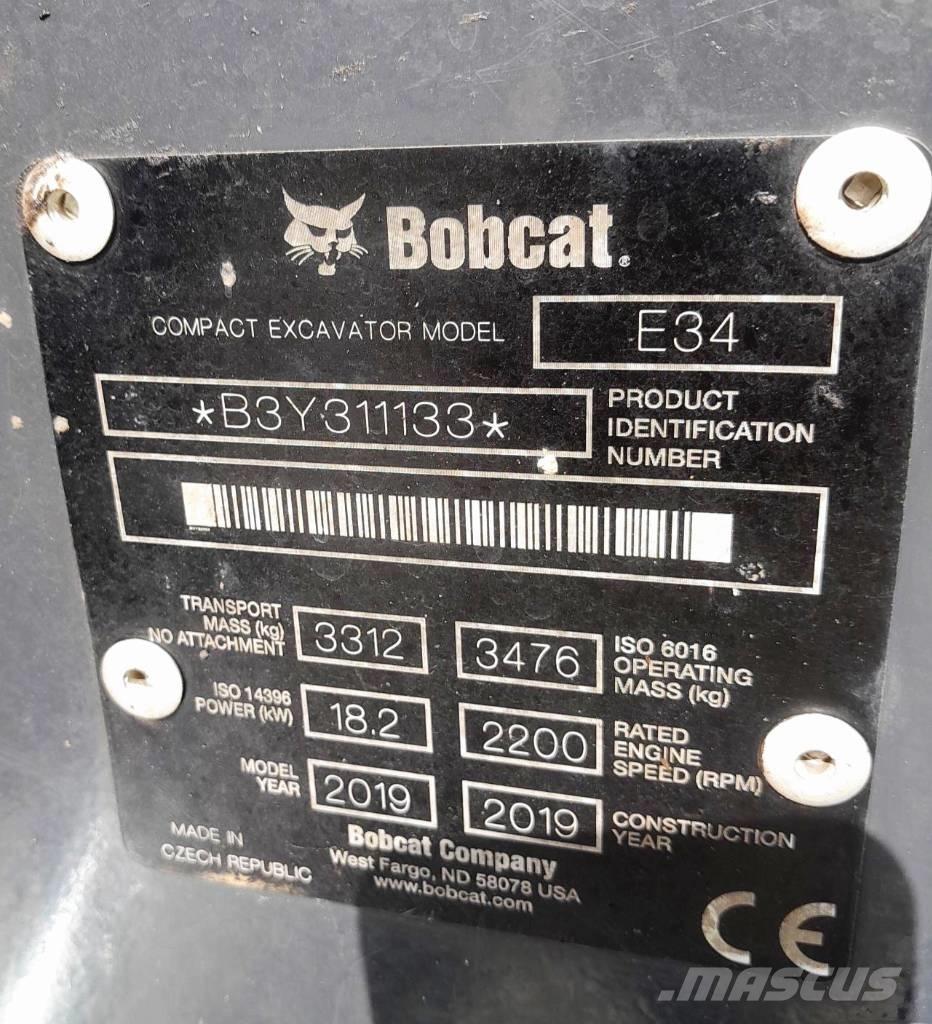 Bobcat E34 Mini pelle < 7t