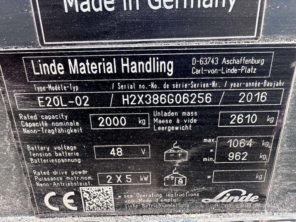 Linde E20L-02 Chariots élévateurs électriques