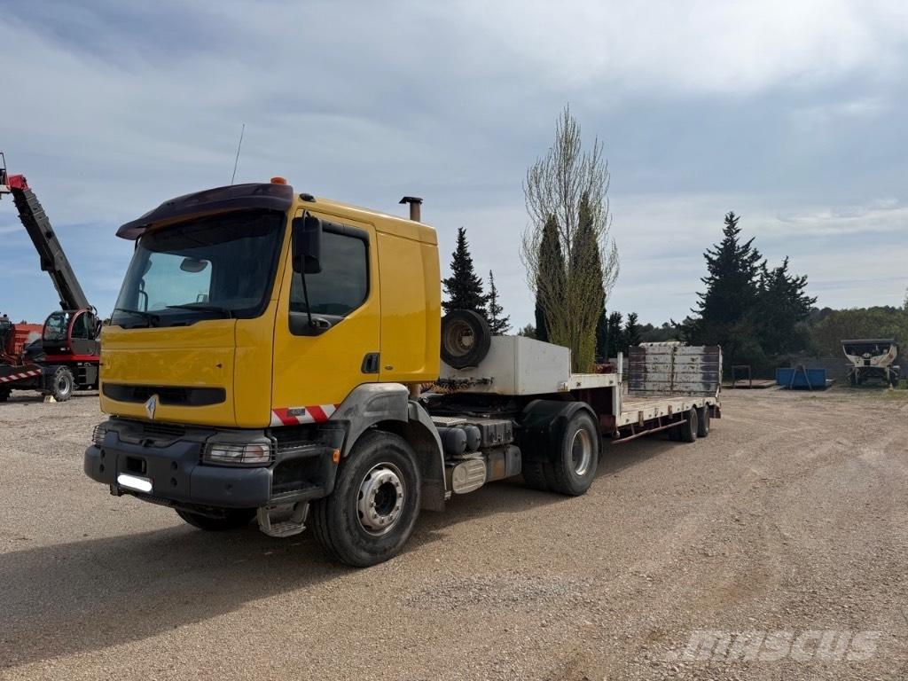 Renault Kerax Semi remorque porte engin