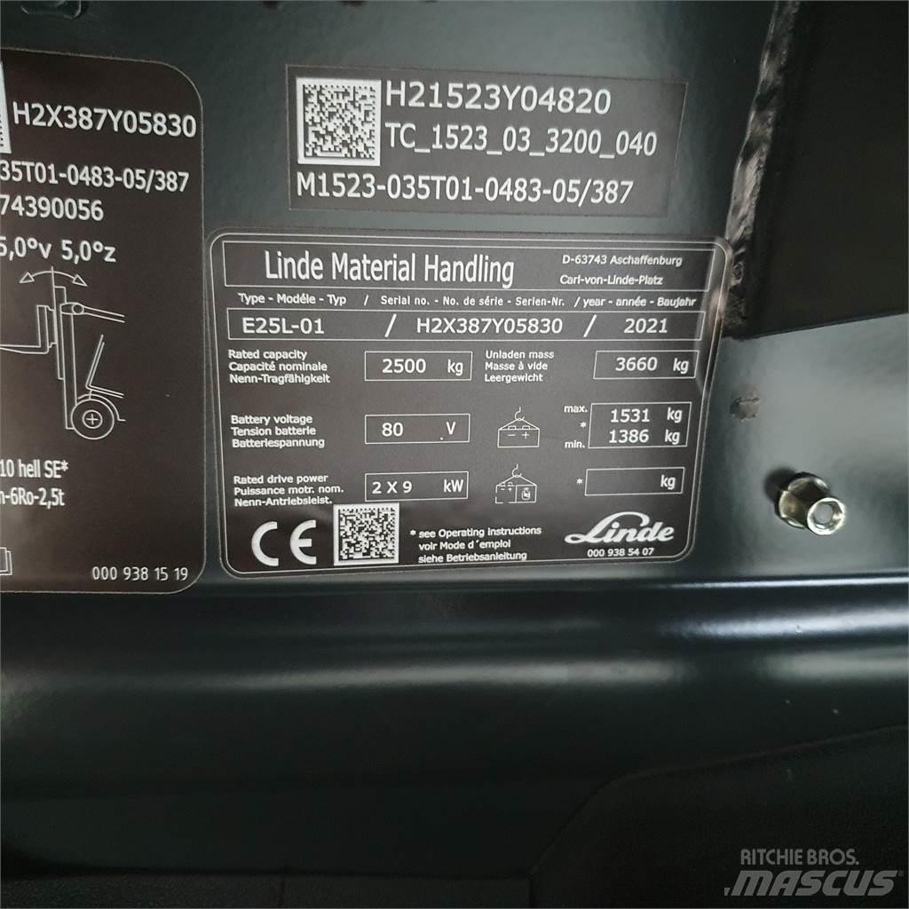 Linde E25L Chariots élévateurs électriques