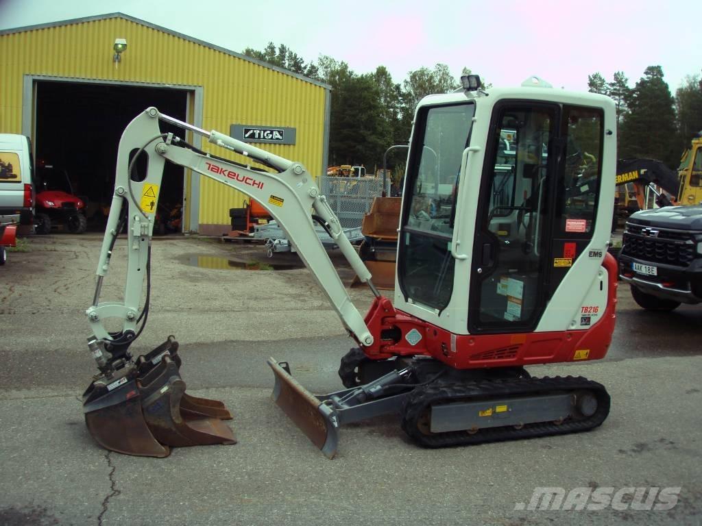 Takeuchi TB 216 Mini pelle < 7t