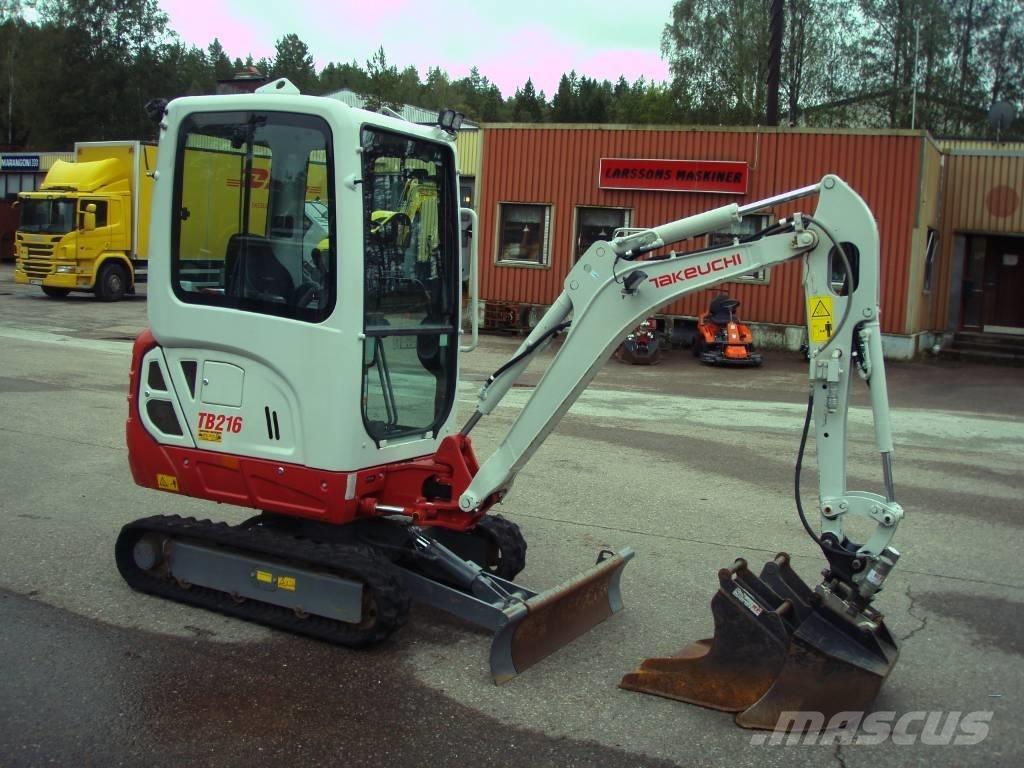 Takeuchi TB 216 Mini pelle < 7t