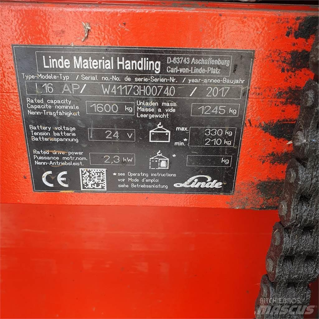 Linde L16AP Gerbeur accompagnant