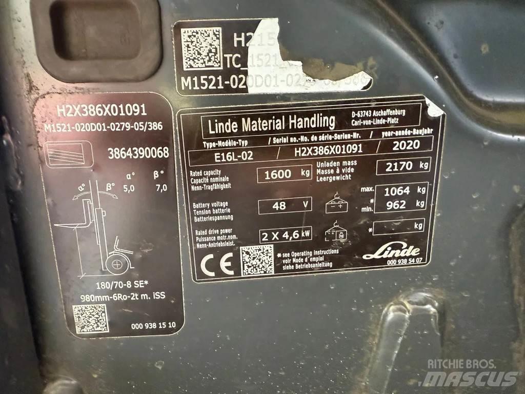 Linde E16L-02 Autres Chariots élévateurs