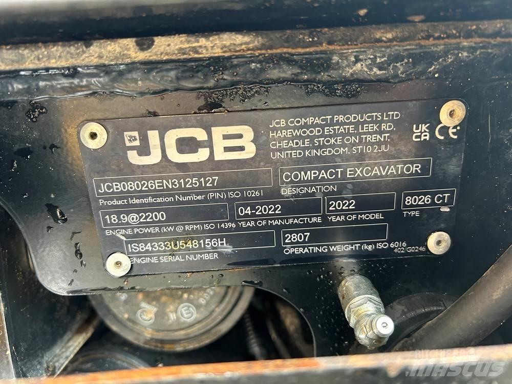 JCB 8026 CTS Mini pelle < 7t