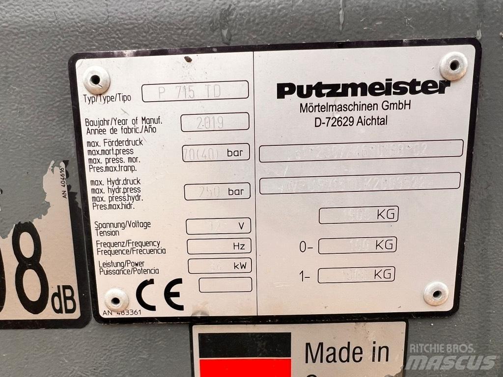 Putzmeister P 715 TD Pompe à béton