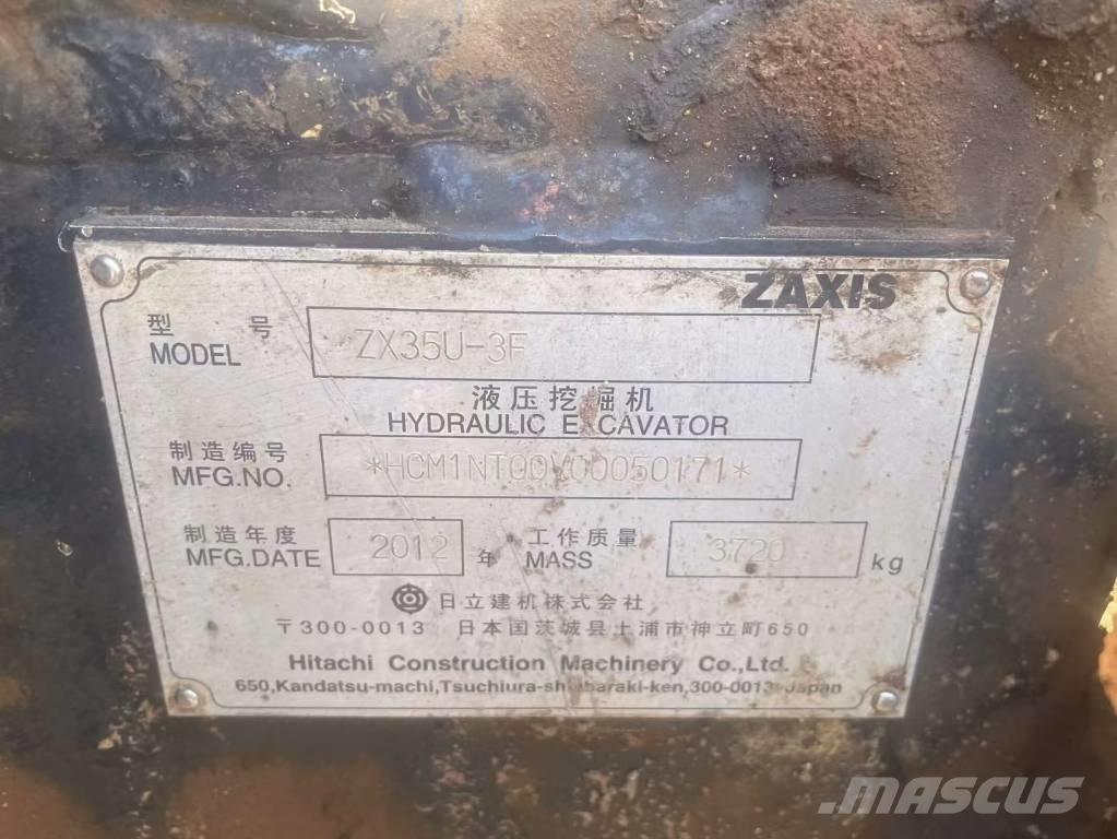Hitachi ZX 35 U Mini pelle < 7t