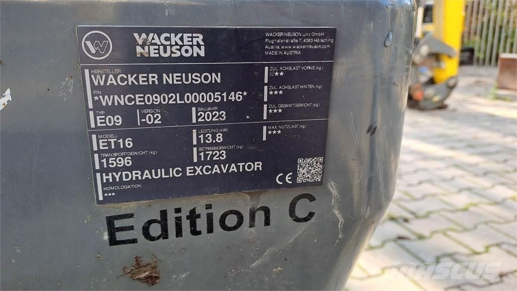 Wacker Neuson ET16 Pelle sur chenilles