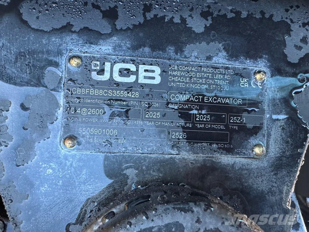 JCB 25Z-1 Mini pelle < 7t