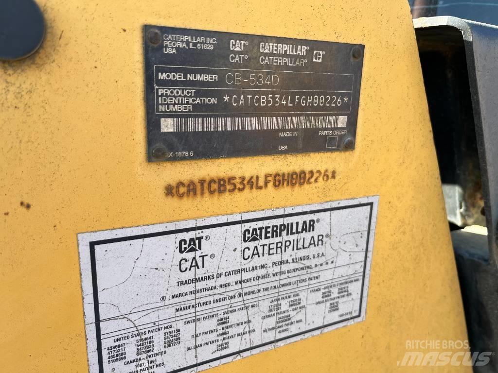 CAT CB 534 D Rouleaux tandem