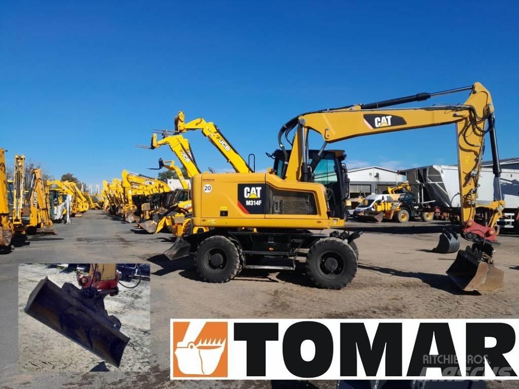 CAT M 314 F Pelle sur pneus