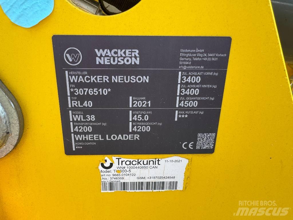 Wacker Neuson WL38 Chargeuse sur pneus