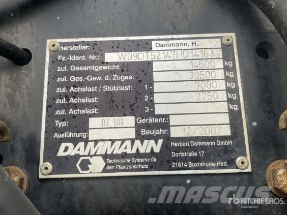 Dammann DT 5000 Pulvérisateurs automoteurs