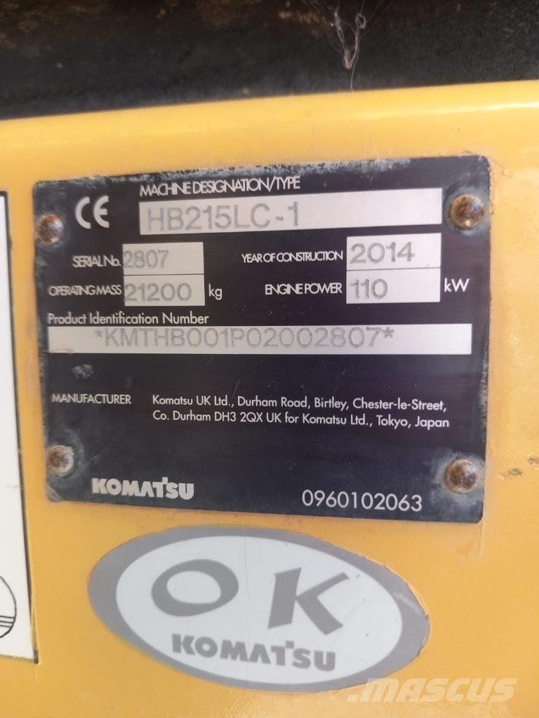 Komatsu HB 215 LC-1 Chenilles
