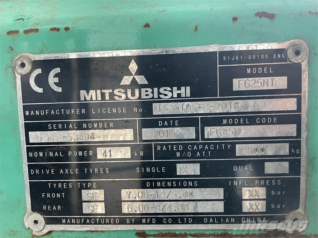 Mitsubishi FG25T Chariots GPL