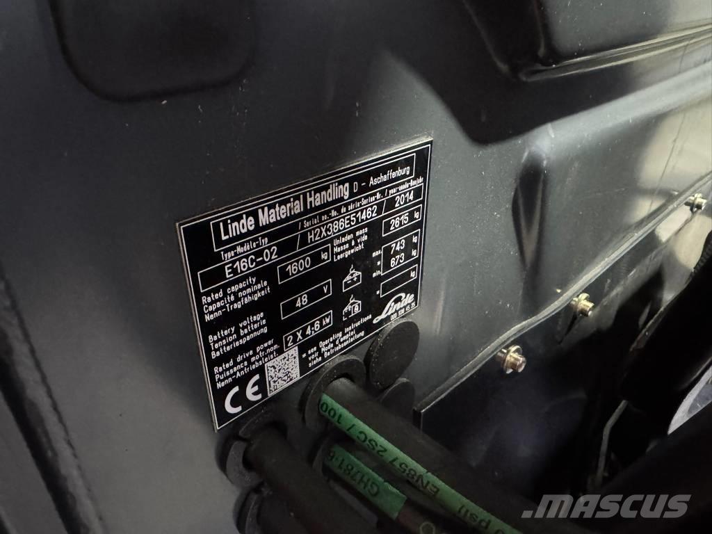 Linde E 16 C-02 Chariots élévateurs électriques