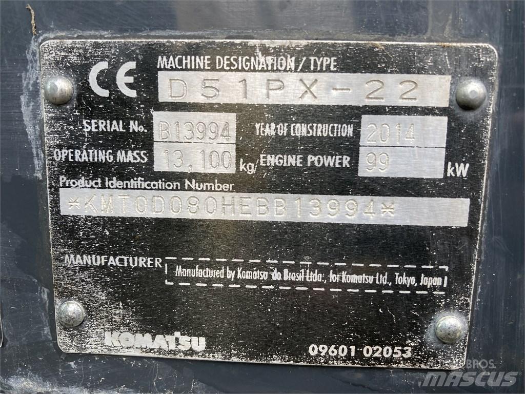 Komatsu DX 51 PX 22 Bouteurs sur chenilles
