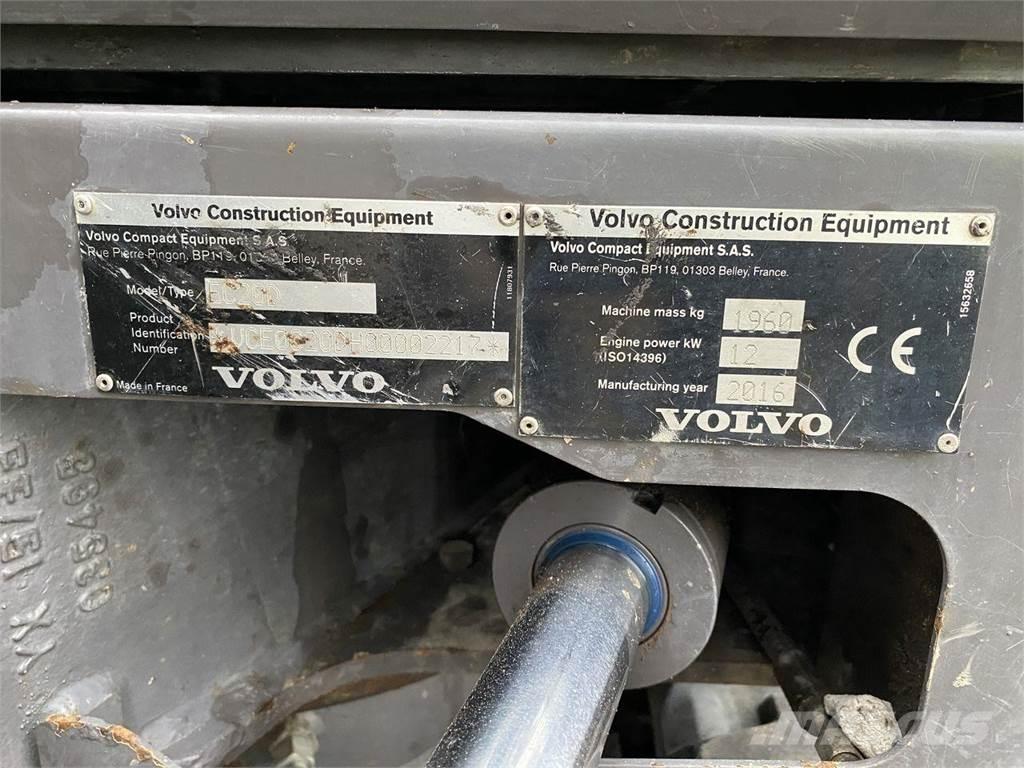Volvo EC20D Pelle sur pneus