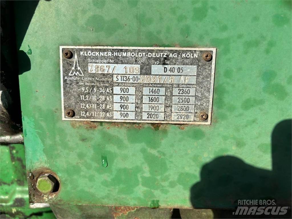 Deutz D 4005 Tracteur