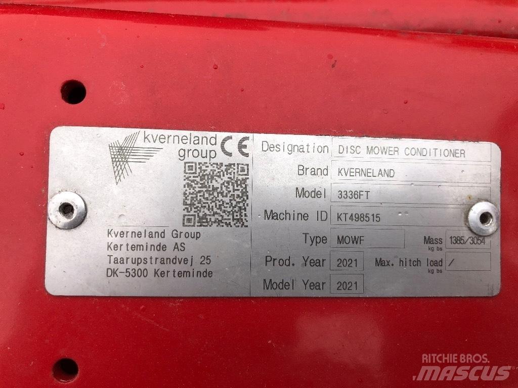 Kverneland 3336 FT Faucheuse-conditionneuse