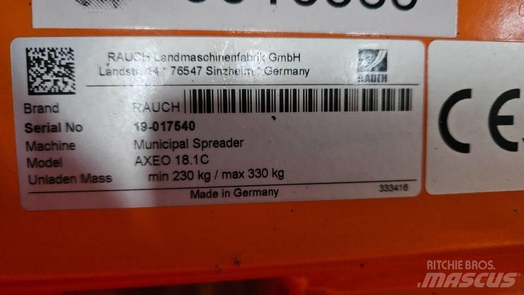 Rauch Axeo 18.1C Sableuse et saleuse