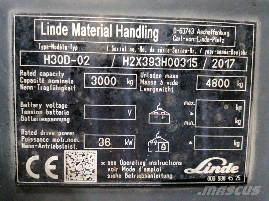 Linde H30D-02 Chariots diesel