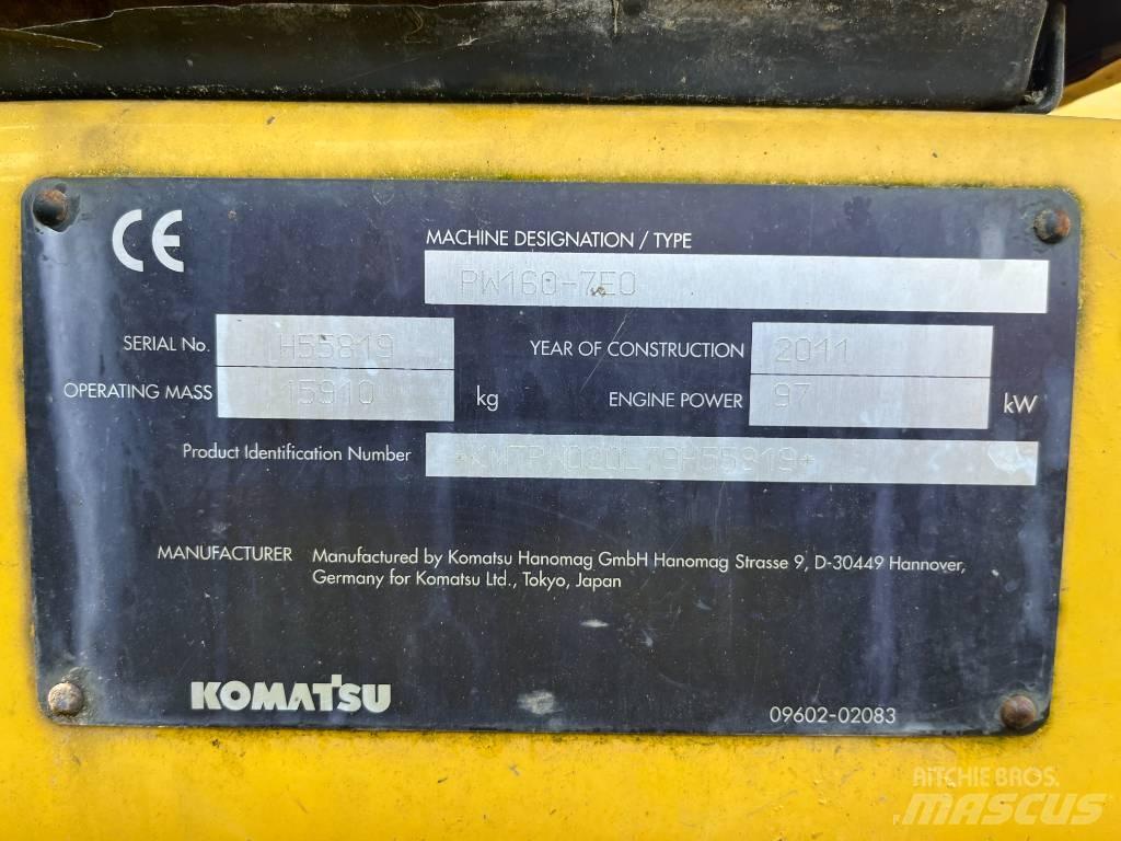 Komatsu PW 160-7 Pelle sur pneus