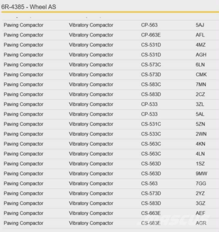 CAT CS 563 	6R4385 Essieux