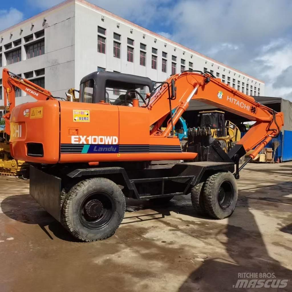 Hitachi EX 100 W D Pelle sur pneus