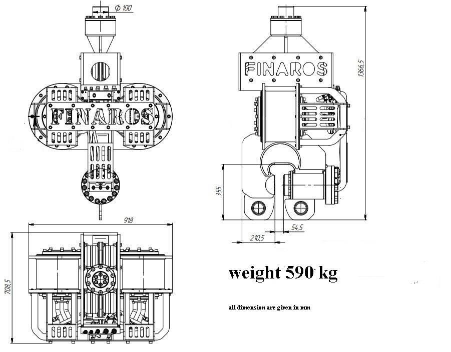  Finaros 200 Vibreur hydraulique