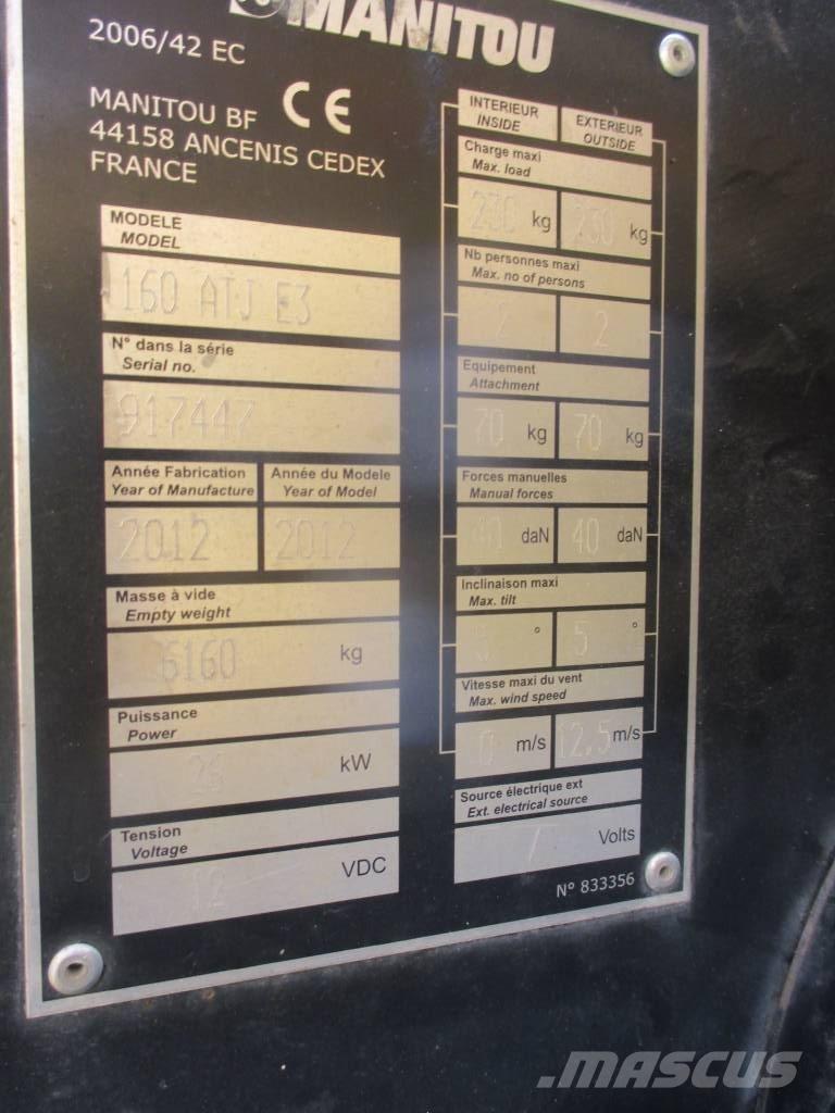 Manitou 160 ATJ Nacelles articulées