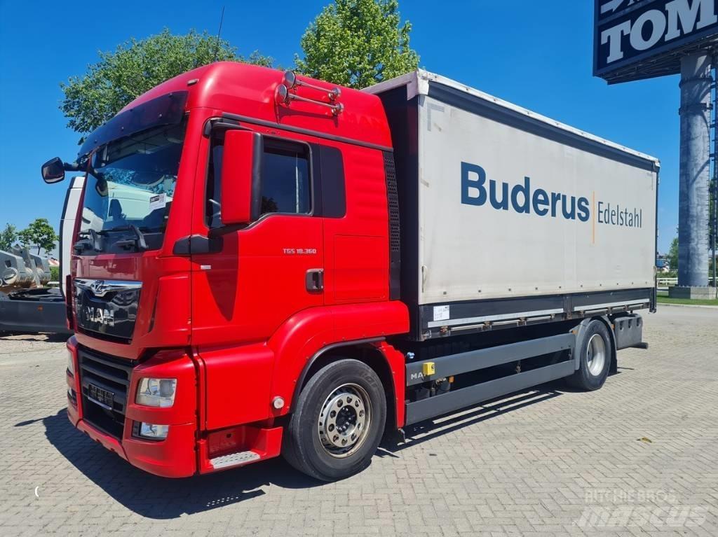 MAN TGS 18.360 / 6.1m Camion à rideaux coulissants (PLSC)