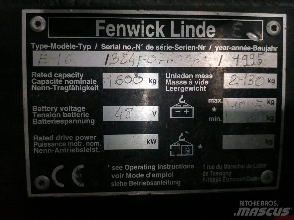 Linde E16 Chariots élévateurs électriques