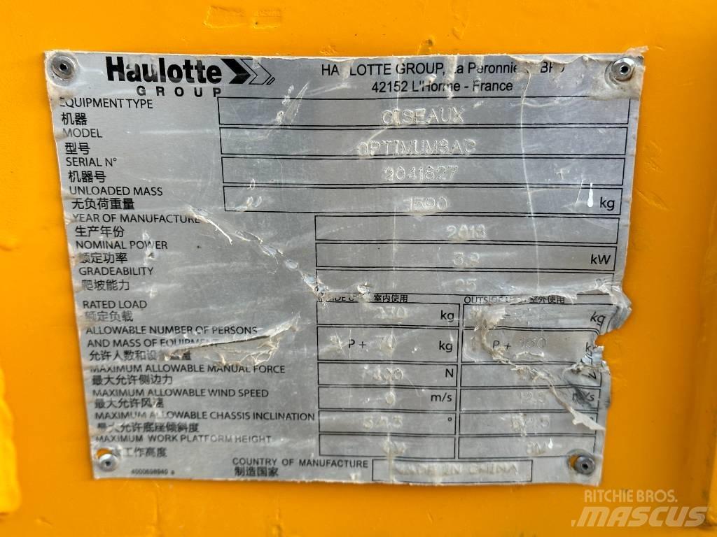 Haulotte OPTIMUM 8 Nacelle ciseaux