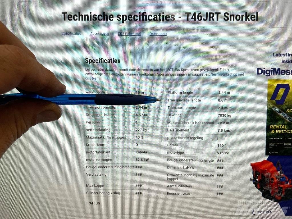 Snorkel T 46 J RT Nacelles articulées