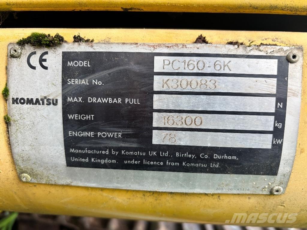 Komatsu PC 160-6K Pelle sur chenilles