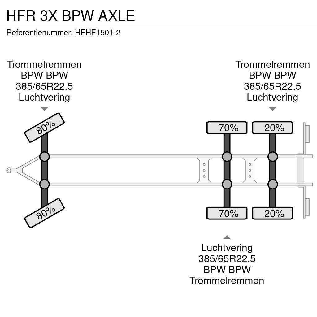 HFR 3X BPW AXLE Remorque ridelle