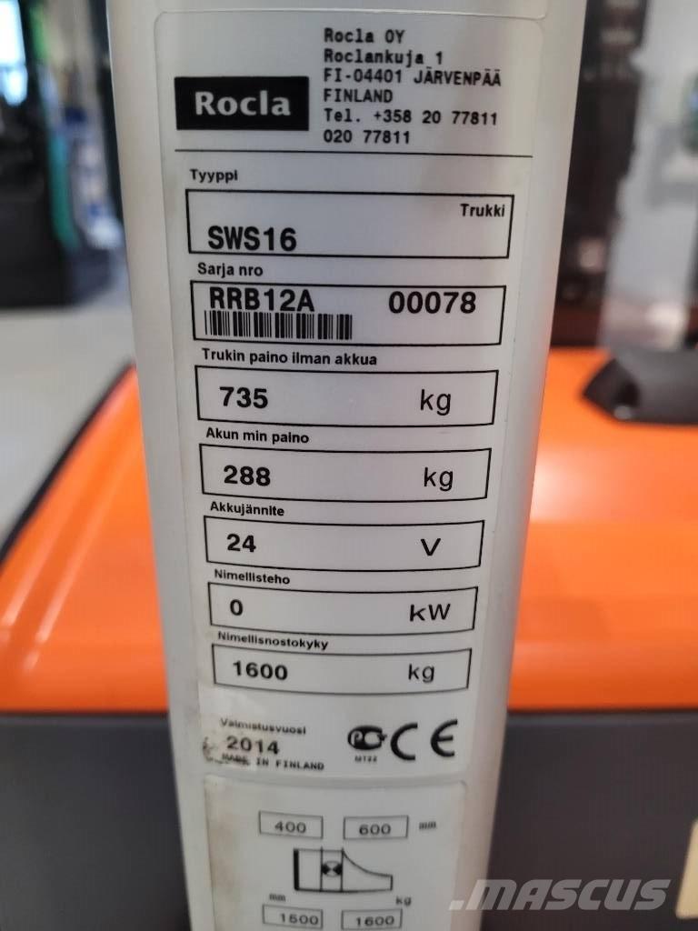 Rocla SWS 16 Gerbeur accompagnant