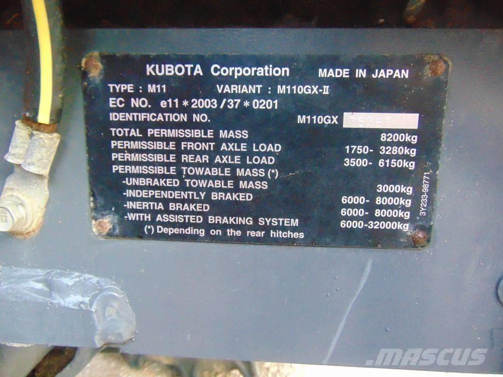 Kubota M 110 GX Tracteur