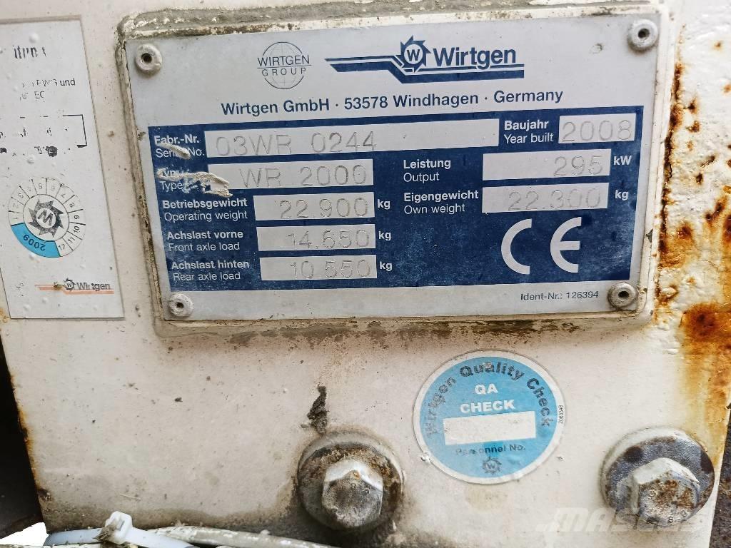 Wirtgen WR 2000 Recycleur bitume