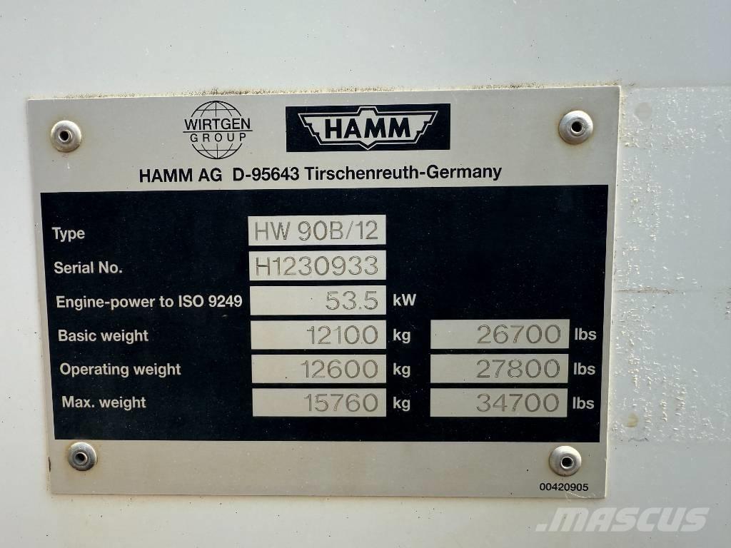 Hamm HW 90-12 Rouleaux tandem