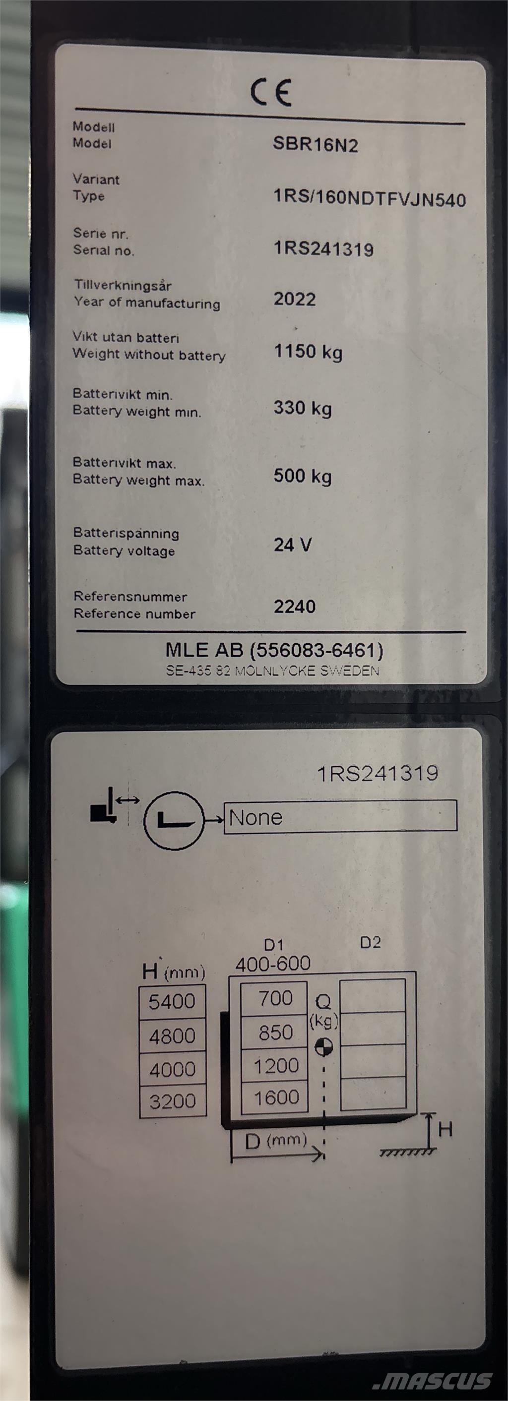 Mitsubishi SBR16N2 Gerbeurs Automoteurs