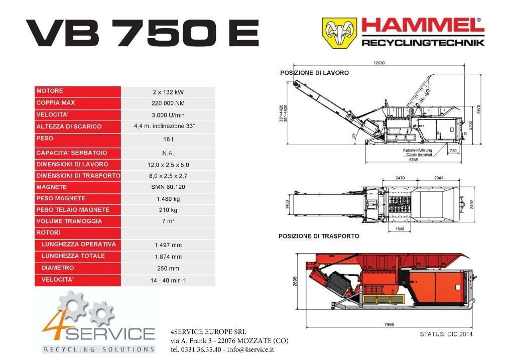 Hammel VB 750 E Broyeur à déchets