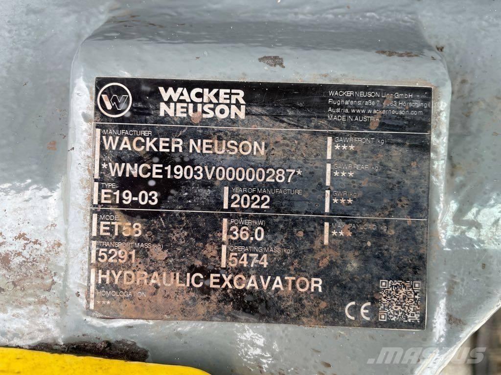 Wacker Neuson ET58 Pelle sur chenilles