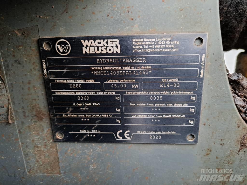 Wacker Neuson EZ80 Pelle sur chenilles